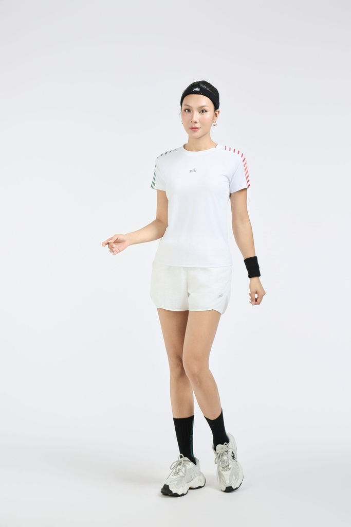 Tshirt nữ tay raglan cầu vai