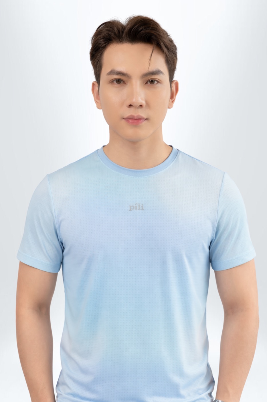 [PTSUP36MW25GRM] Tshirt nam tay thường in ombre (Xanh lá, M)