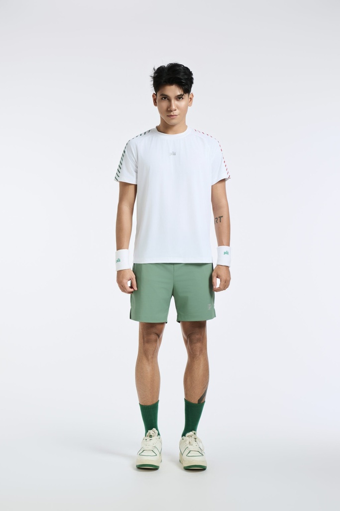 Tshirt nam tay raglan có cầu vai