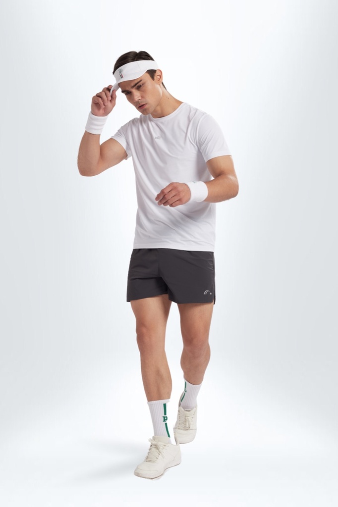 Quần short nam running ống nhỏ xẻ tà