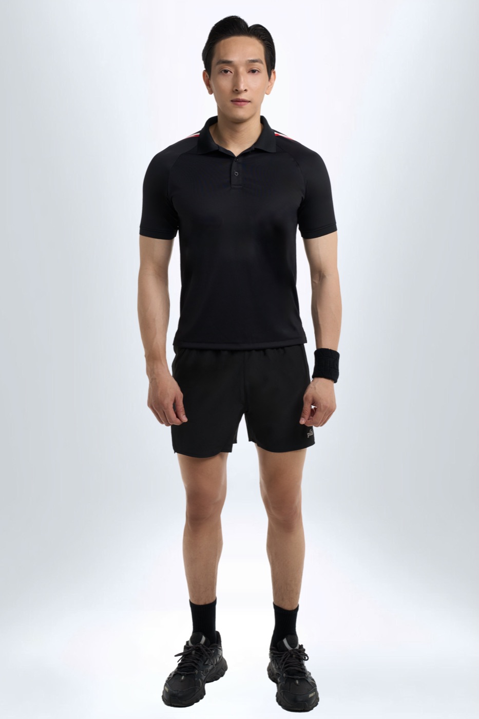 [PE007PLMW26BLM] MOVE-Áo Polo nam viền cổ (Đen, M)